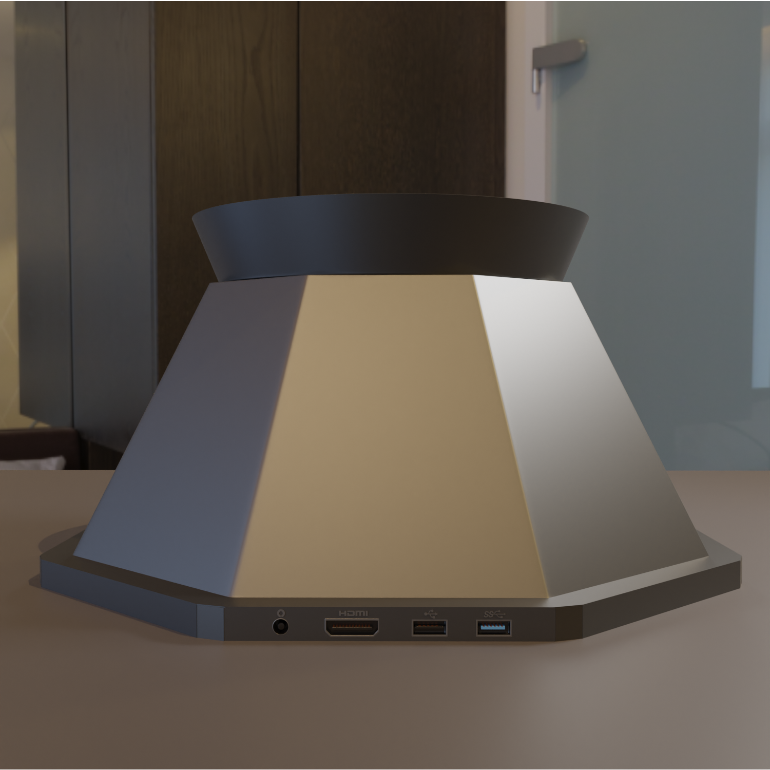 3D model of TETRAH — back view